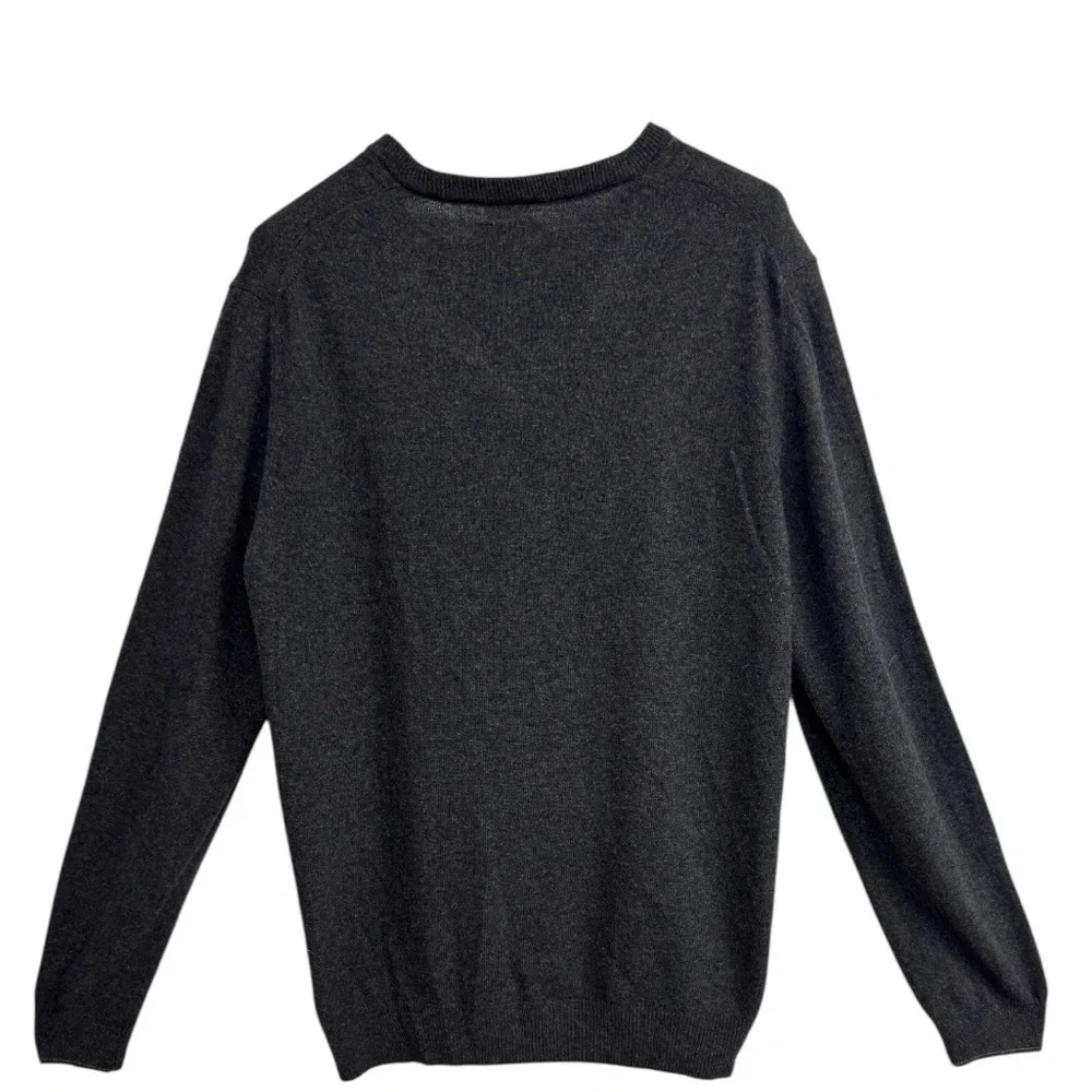 Jos A Bank Reserve Italian Yarn Wool Cable V-Neck Pull over Sweater Men’s Size L